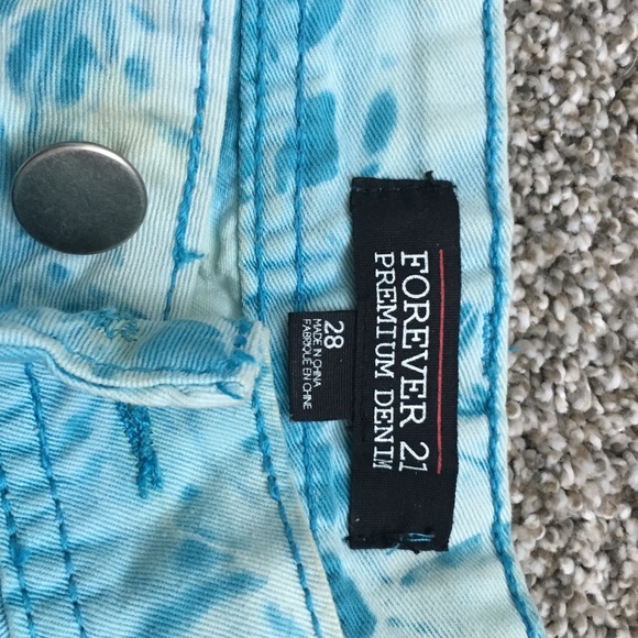 Blue Tie Dye Shorts - Picture 2 of 2